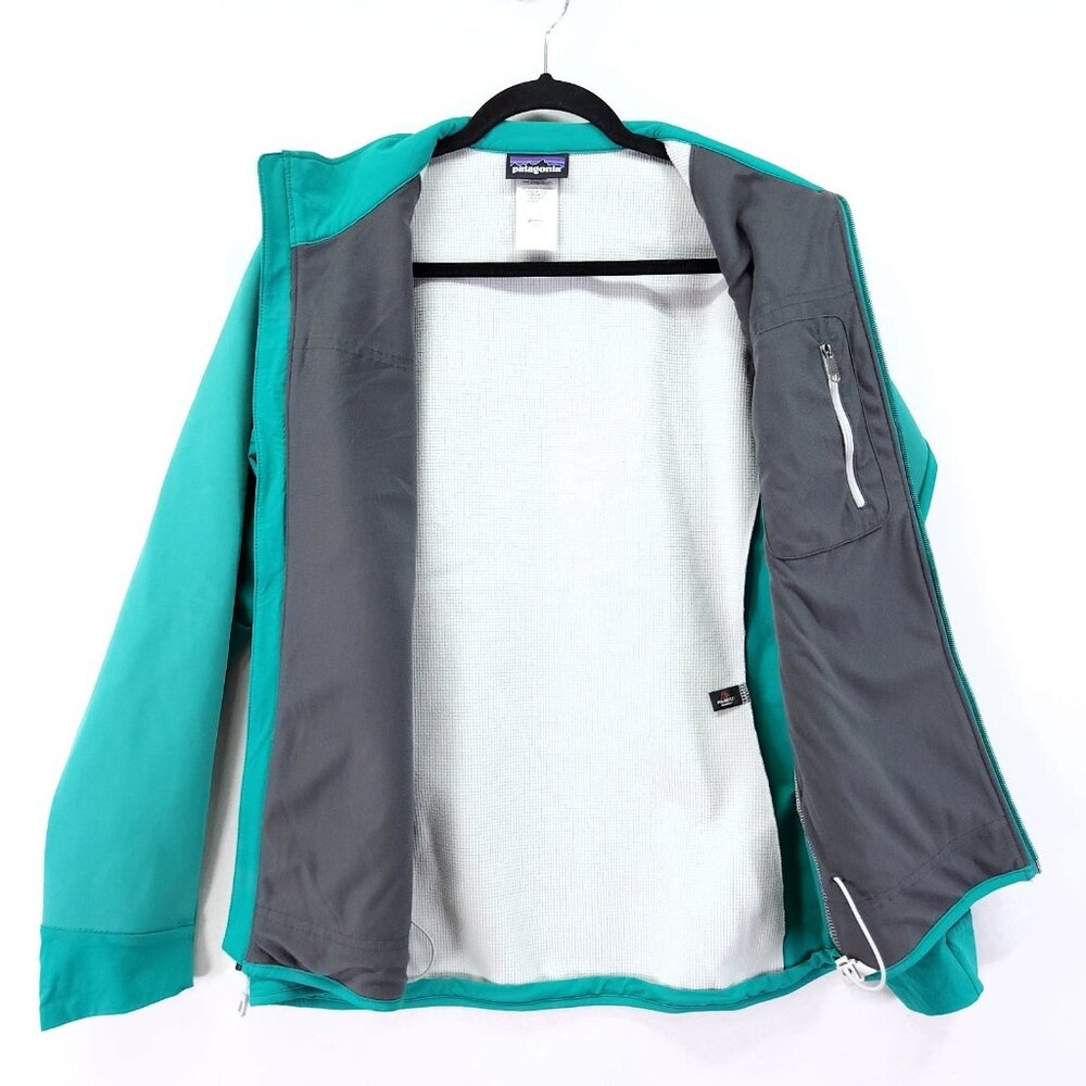 Patagonia Polartec Softshell Hoody Jacket Windbloc Grid Fleece Lined Medium - Picture 3 of 14
